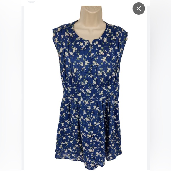 Quicksilver Floral Cotton Dress, Size M - Picture 2 of 11